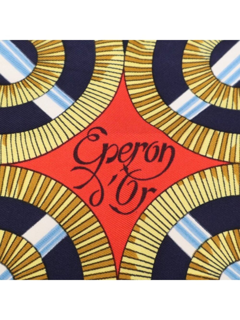 Hermes Eperon D'or Yellow Gold Spurs Silk Carre 90 Scarf - Picture 4 of 5